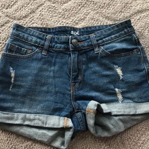 BDG mid rise jean shorts